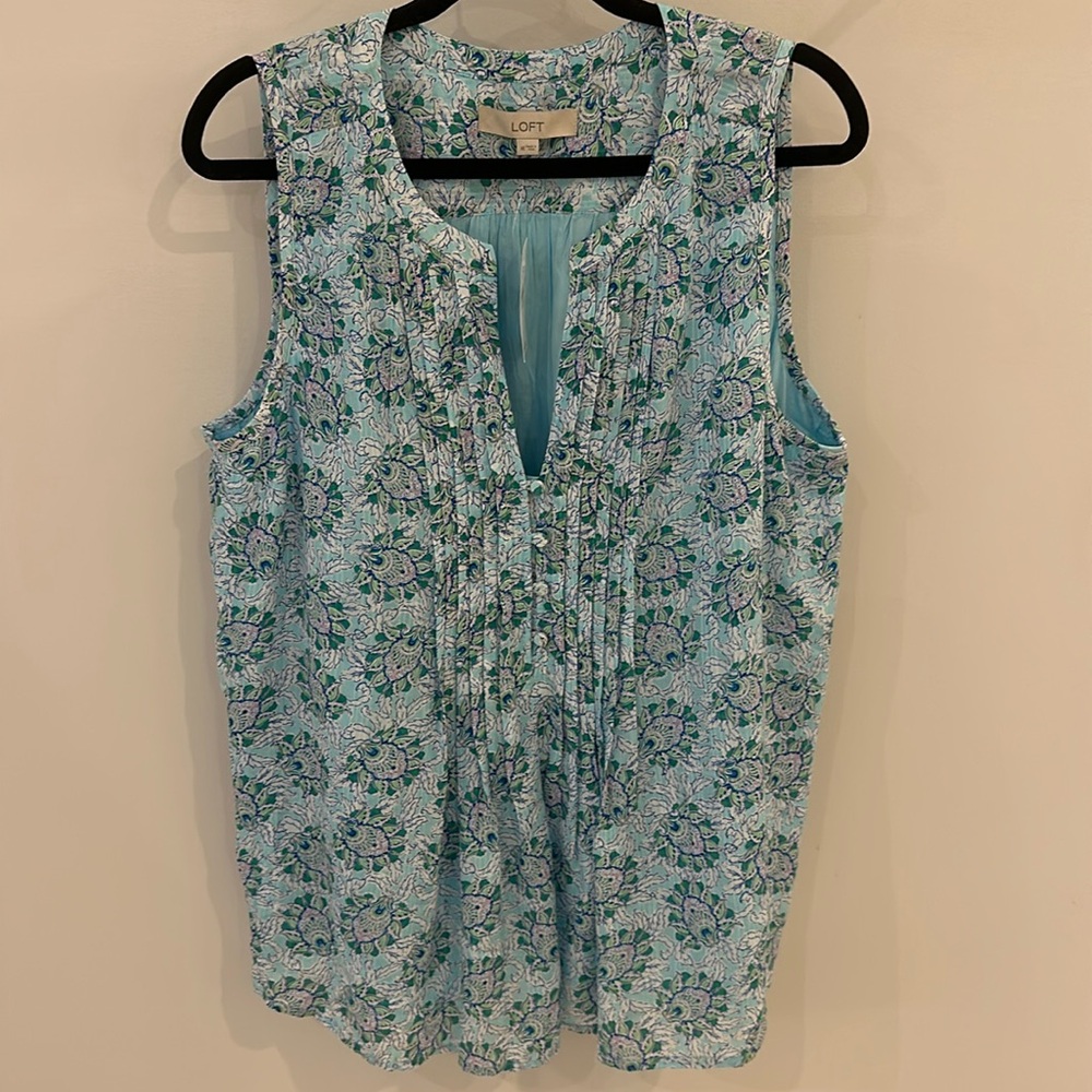 NWT Loft XL sleeveless blouse